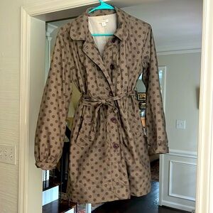 Garnet Hill size 4 women’s raincoat